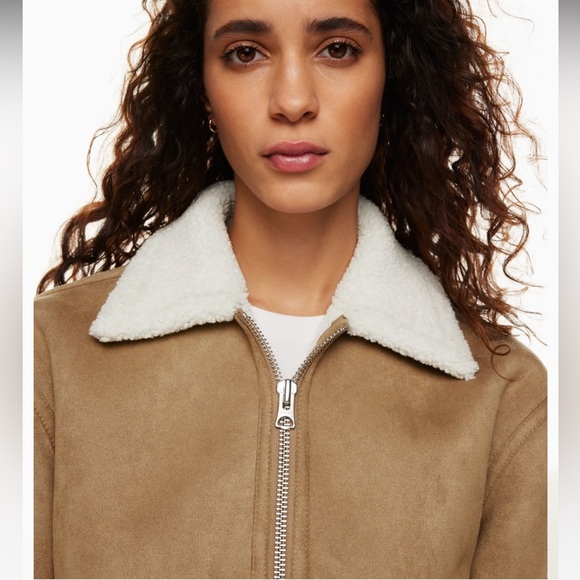 Wilfred Echo jacket - Sherpa and suede bomber - Picture 4 of 8